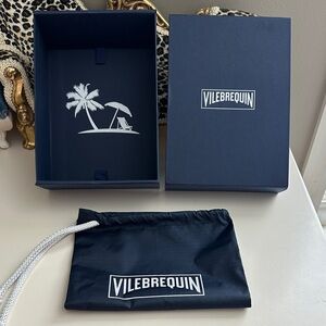 Vilebrequin Dark Blue Box and Pouch Set